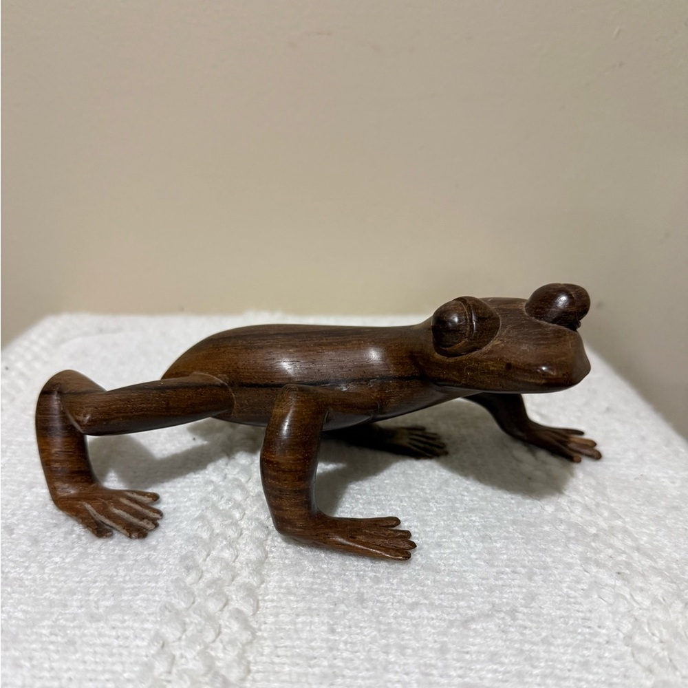 Handcrafted Wooden Figurine - Brown.